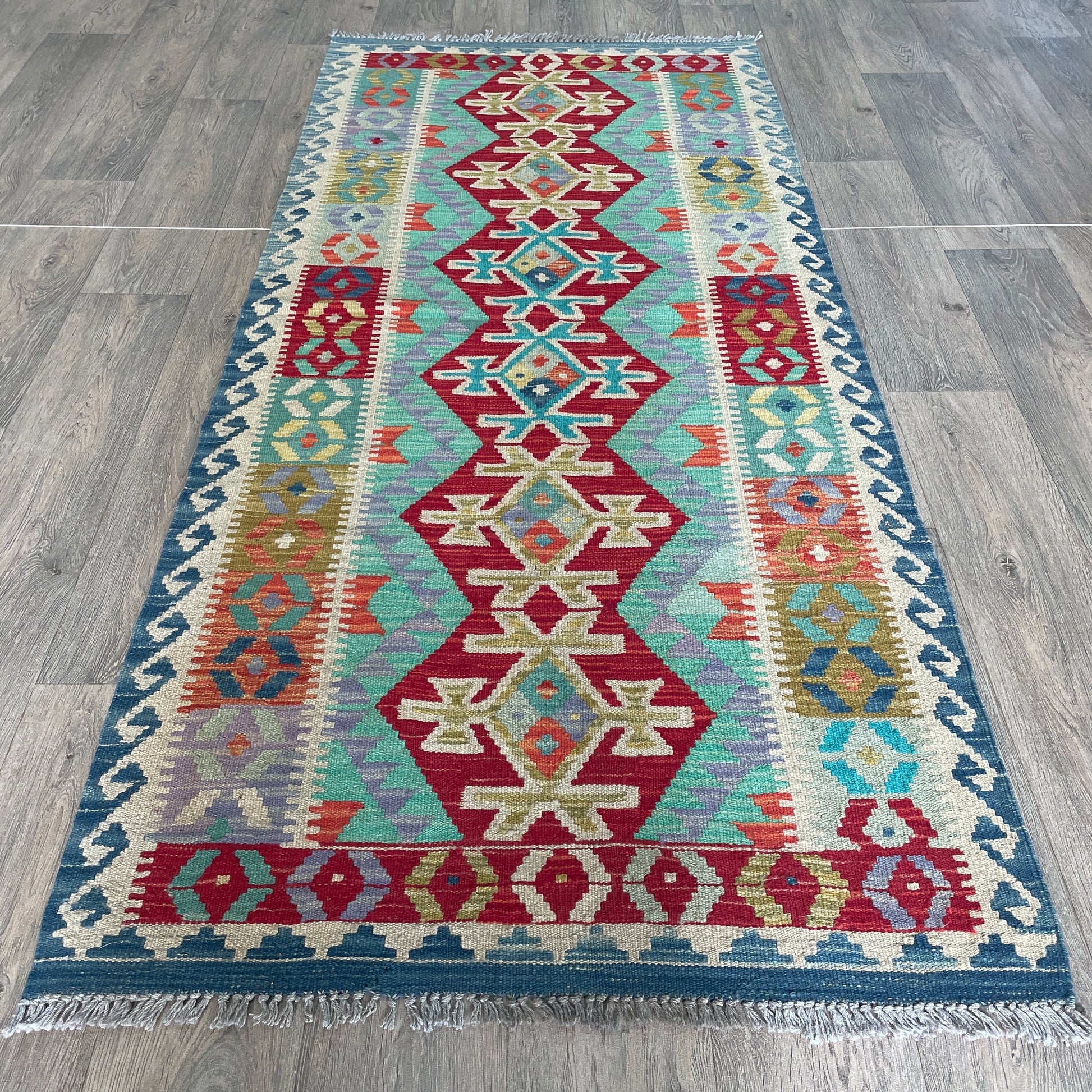 207 x 90 cm | Afghan Kilim Runner