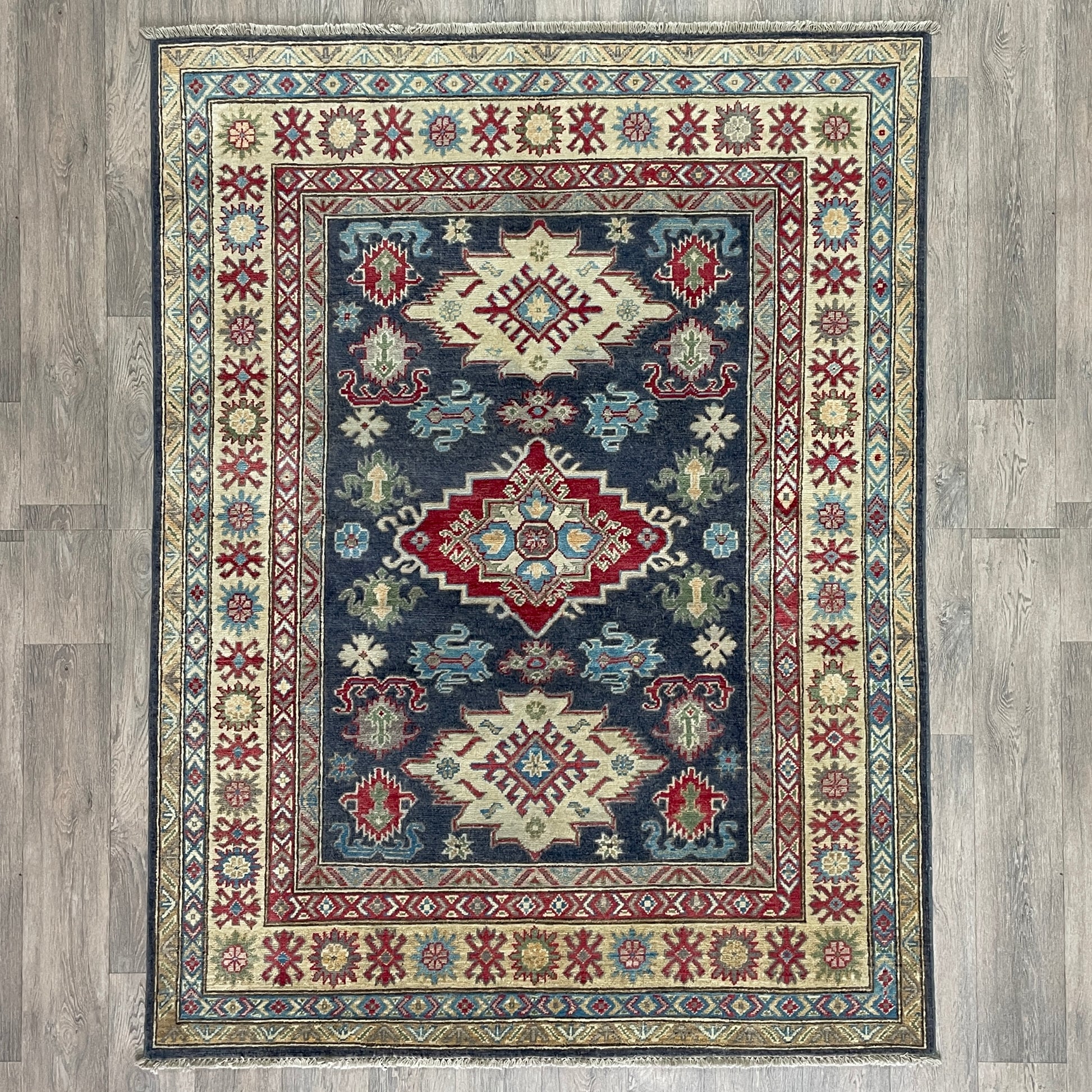 202 x 149 cm | Afghan Kazak Yakash Rug