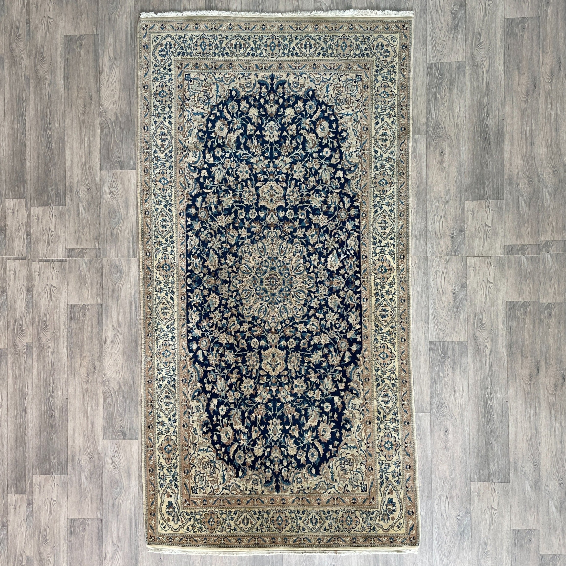 247 x 126 cm | Persian Nain Rug (Antique 1940)