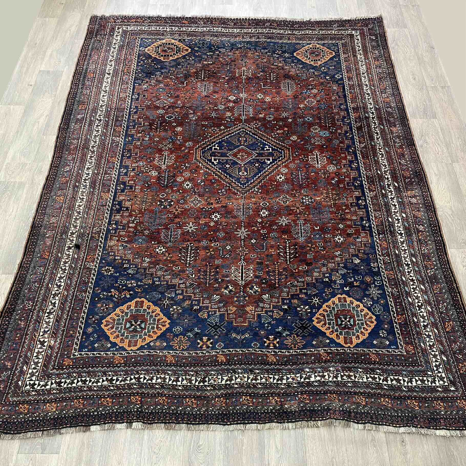 Old Persian Qashqai Rug c. 1970