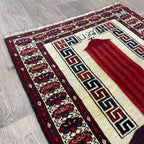Vintage Persian Monument Wall Rug c. 1970