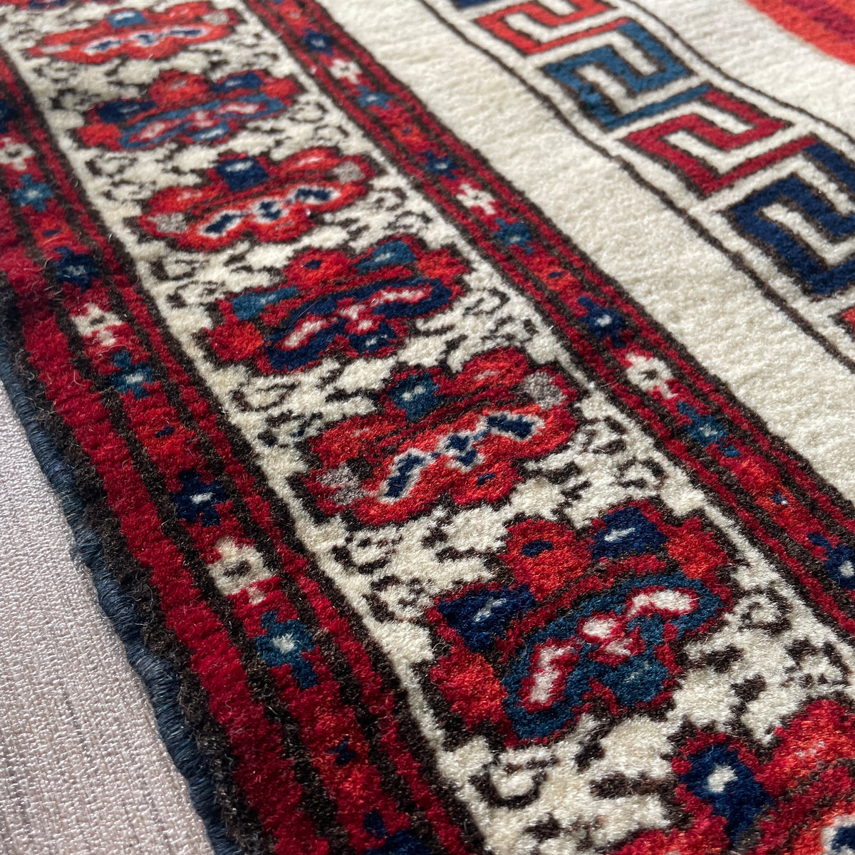 Vintage Persian Monument Wall Rug c. 1970