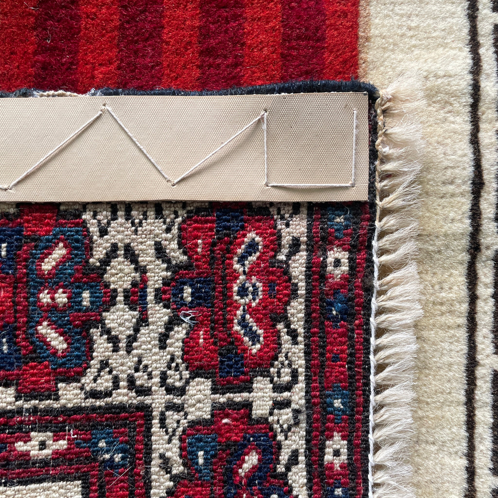 Vintage Persian Monument Wall Rug c. 1970