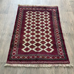 Old Afghan Herati Baluch Rug c. 1980