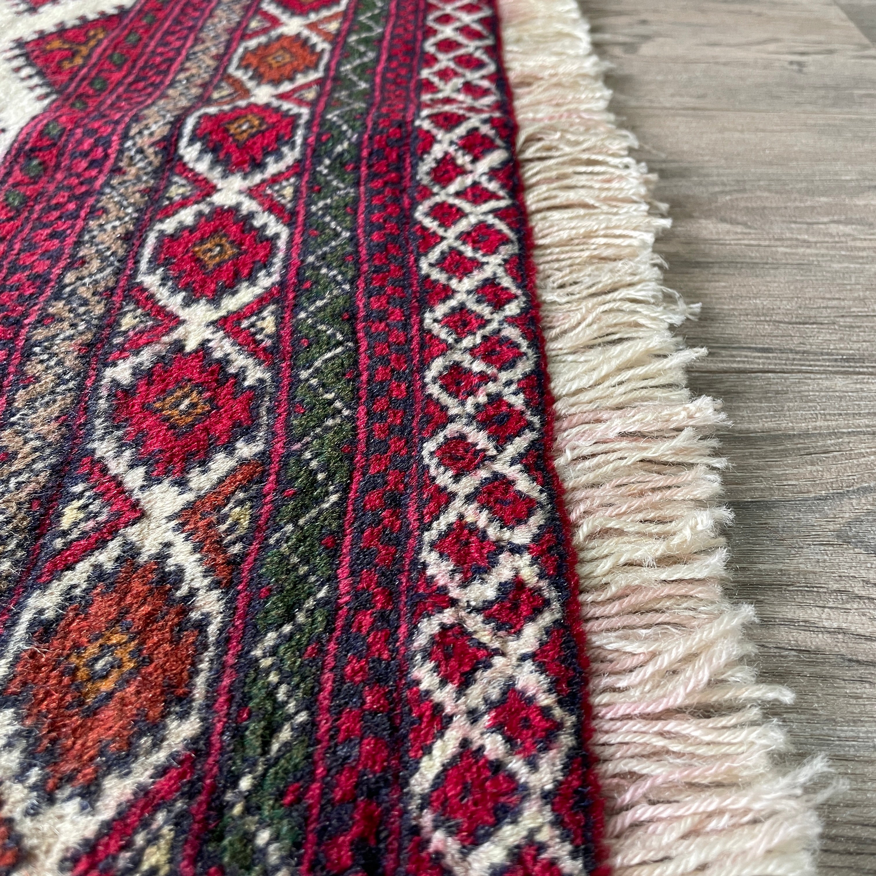Old Afghan Herati Baluch Rug c. 1980