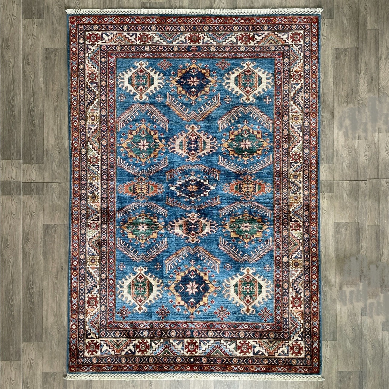 254 x 172 cm | Afghan Super Kazak Rug