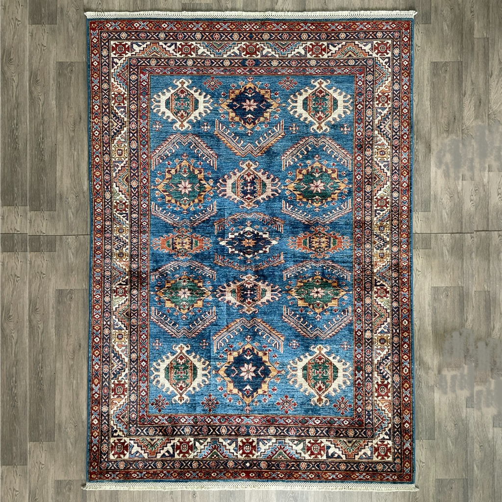 254 x 172 cm | Afghan Super Kazak Rug