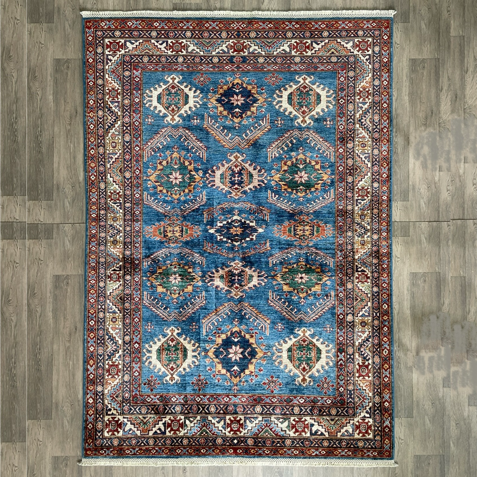 254 x 172 cm | Afghan Super Kazak Rug