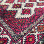 Old Afghan Herati Baluch Rug c. 1980