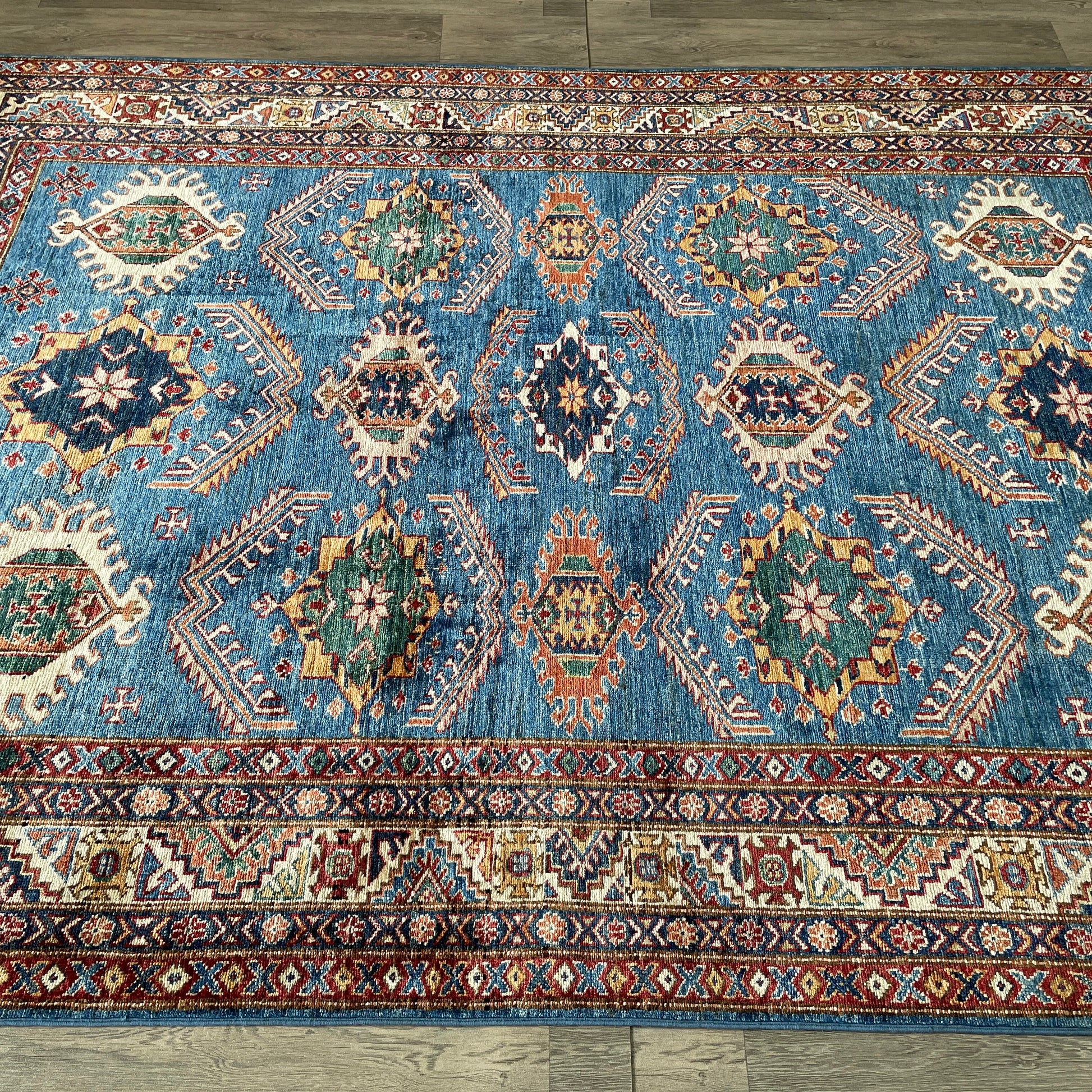 254 x 172 cm | Afghan Super Kazak Rug