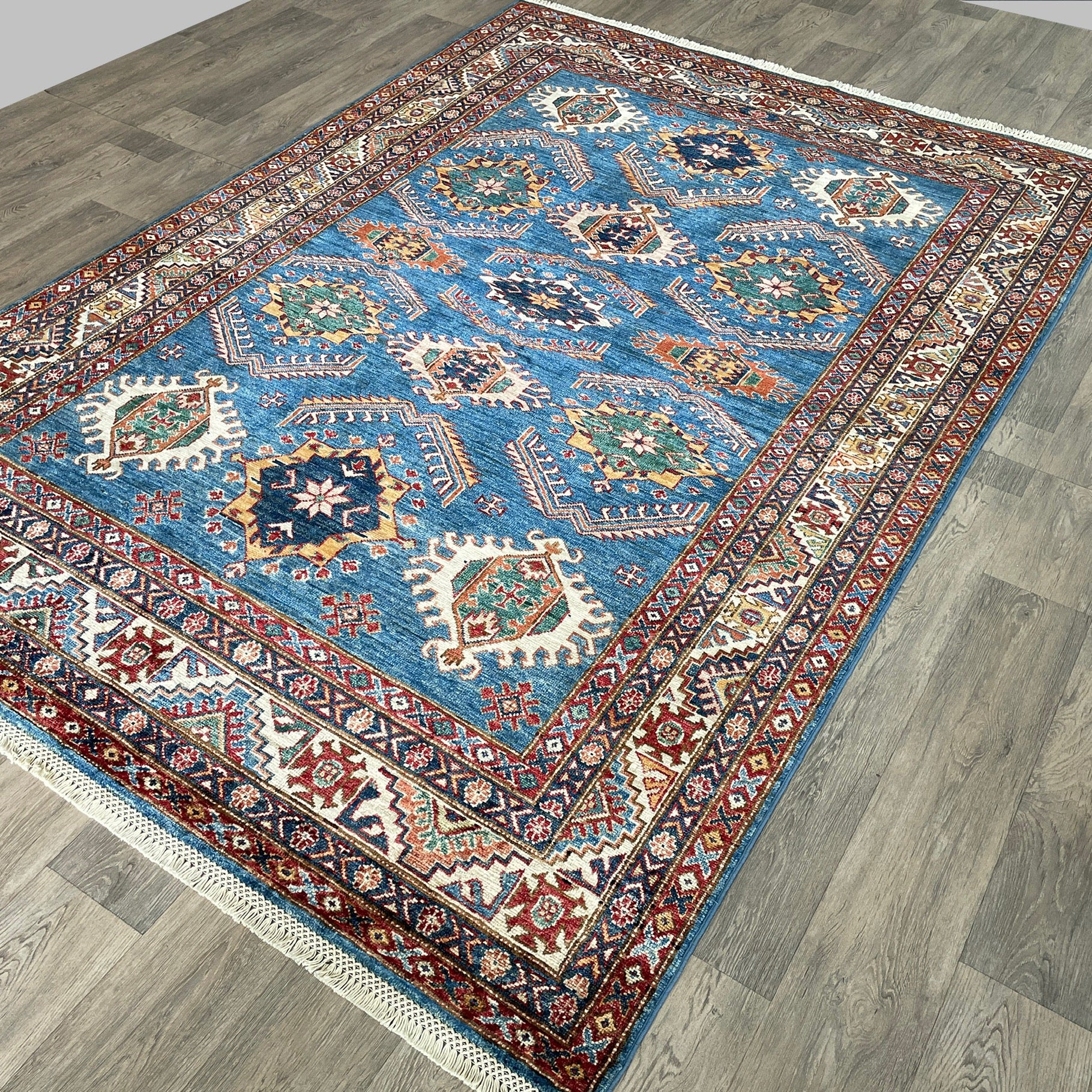 254 x 172 cm | Afghan Super Kazak Rug