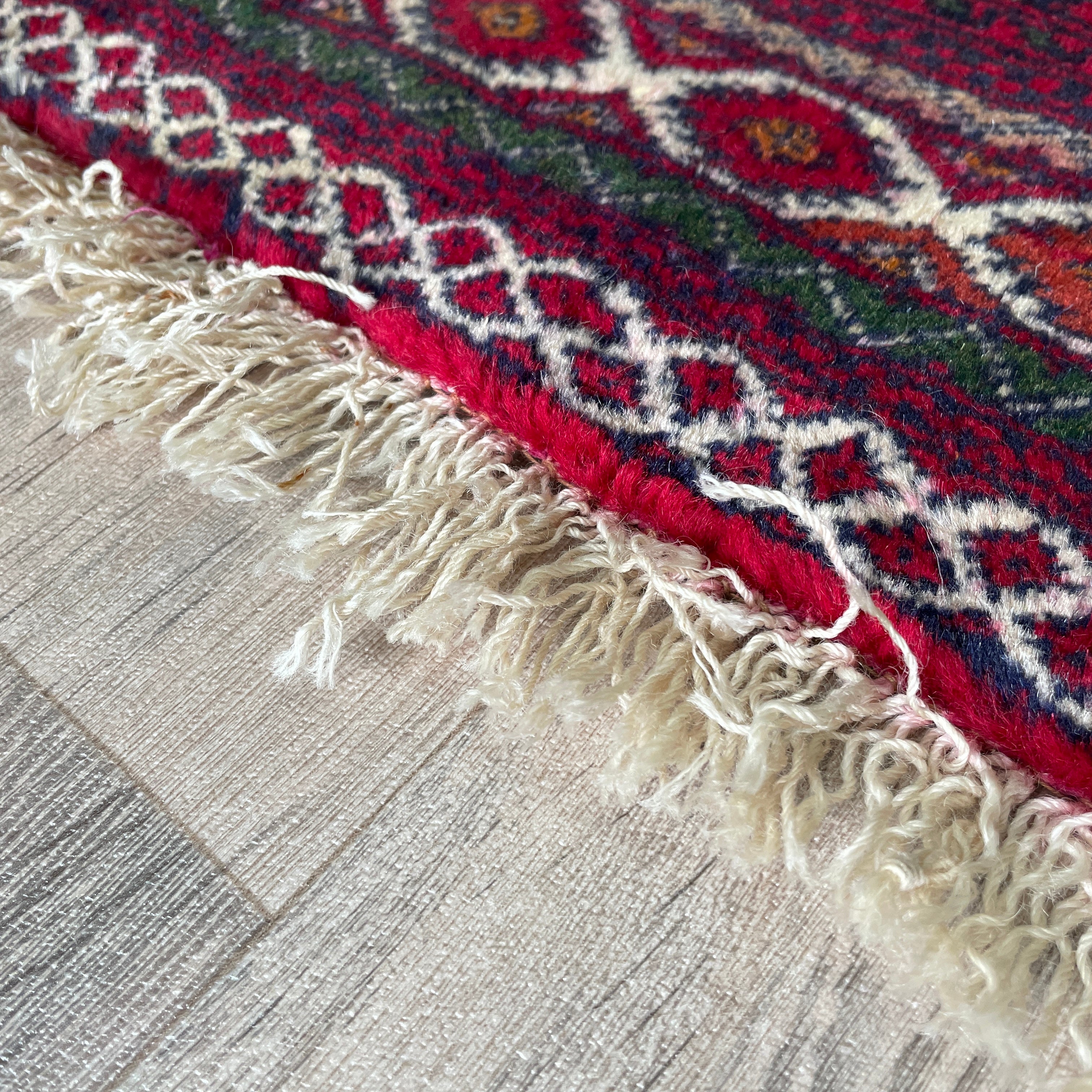 Old Afghan Herati Baluch Rug c. 1980