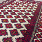 Old Afghan Herati Baluch Rug c. 1980