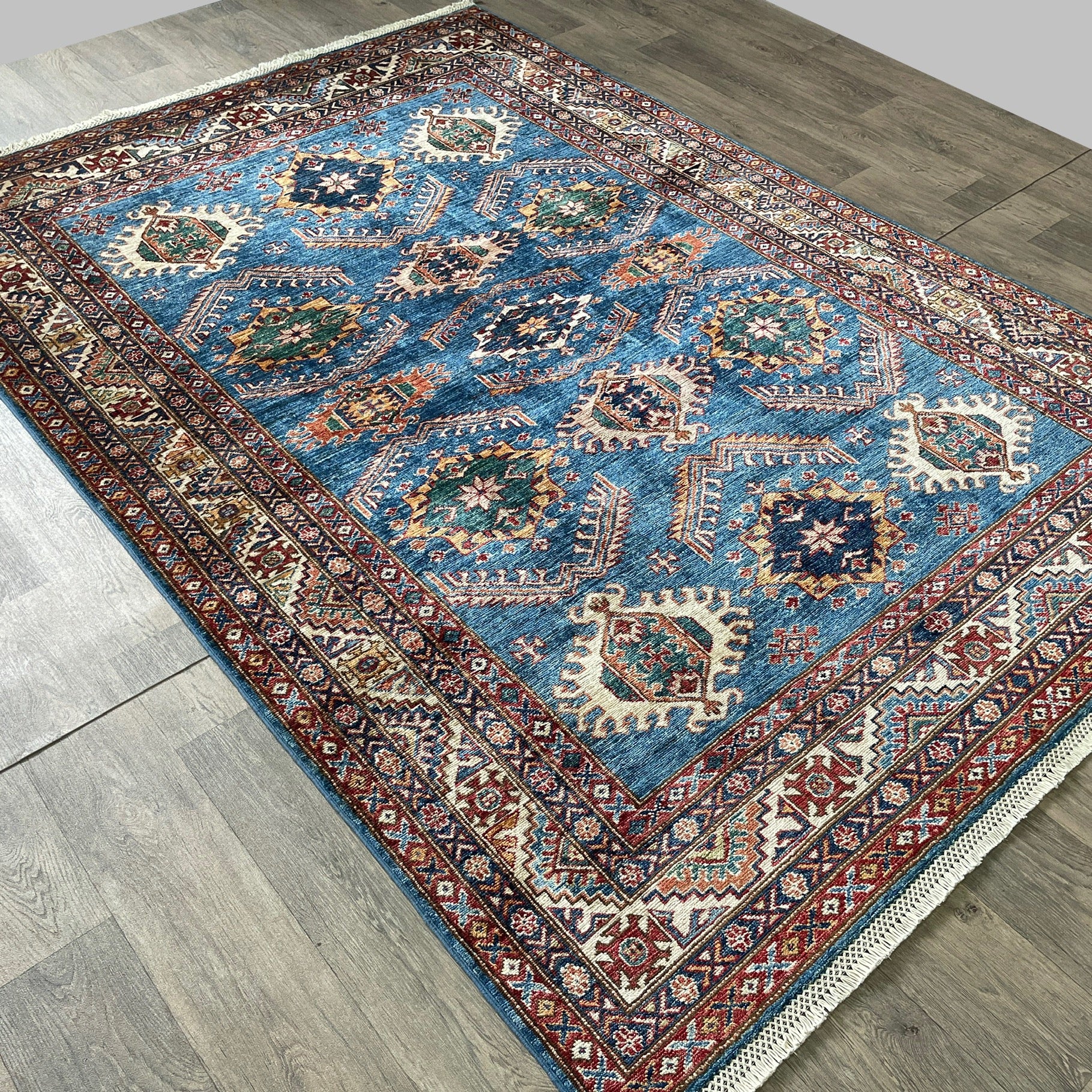 254 x 172 cm | Afghan Super Kazak Rug
