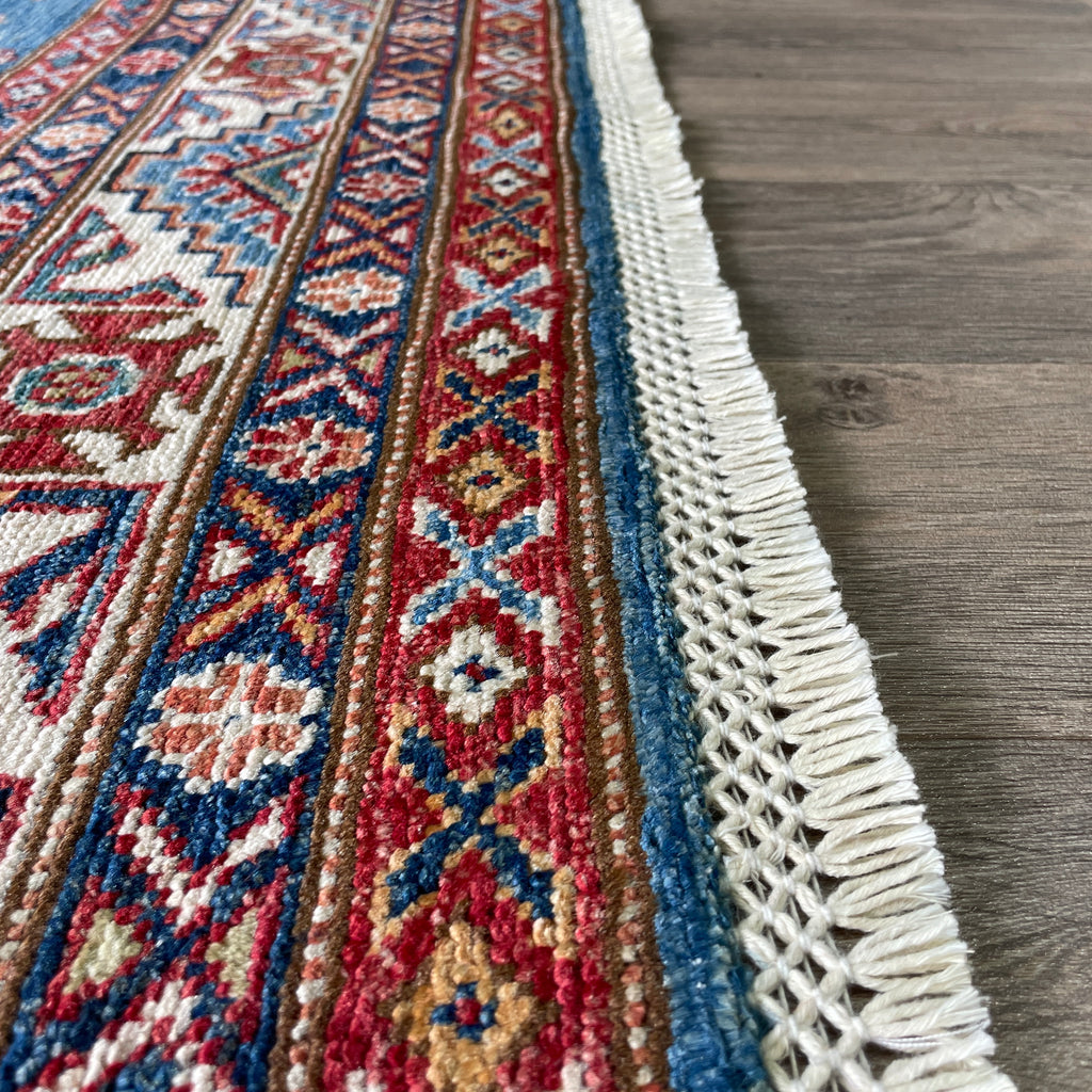 254 x 172 cm | Afghan Super Kazak Rug
