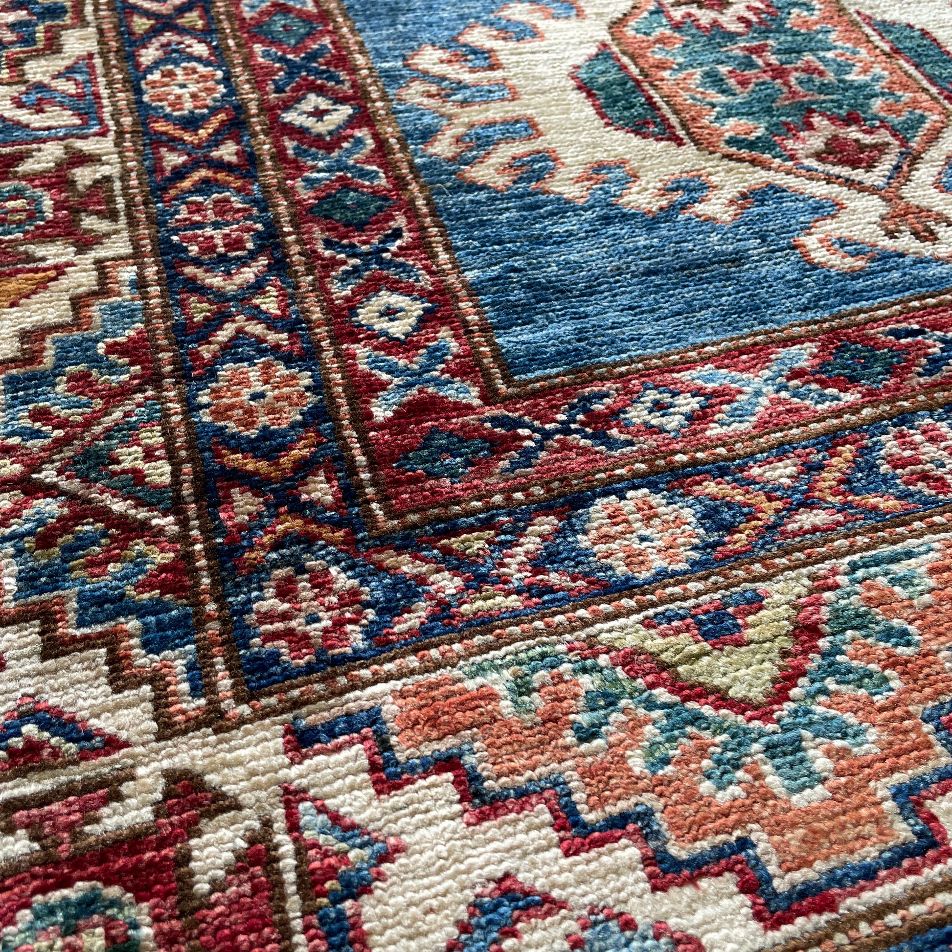 254 x 172 cm | Afghan Super Kazak Rug