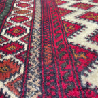 Old Afghan Herati Baluch Rug c. 1980