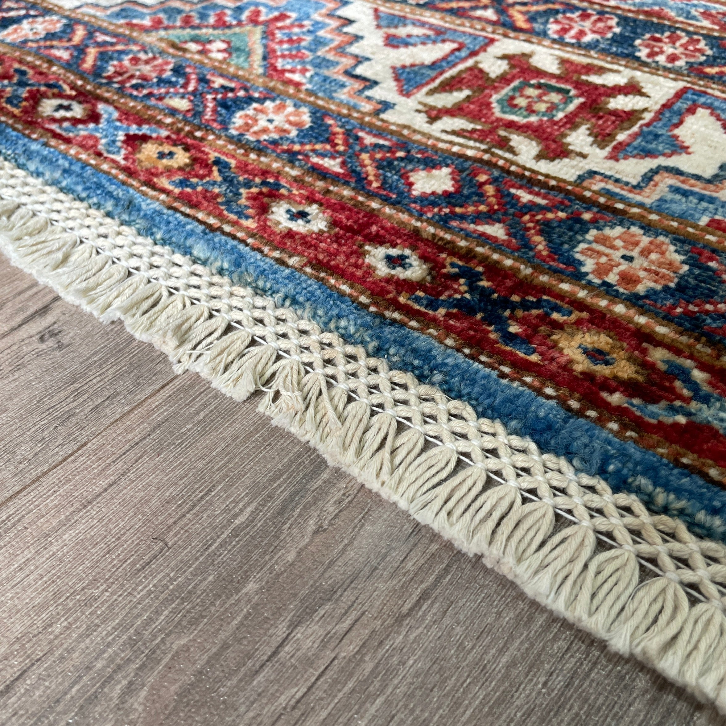 254 x 172 cm | Afghan Super Kazak Rug