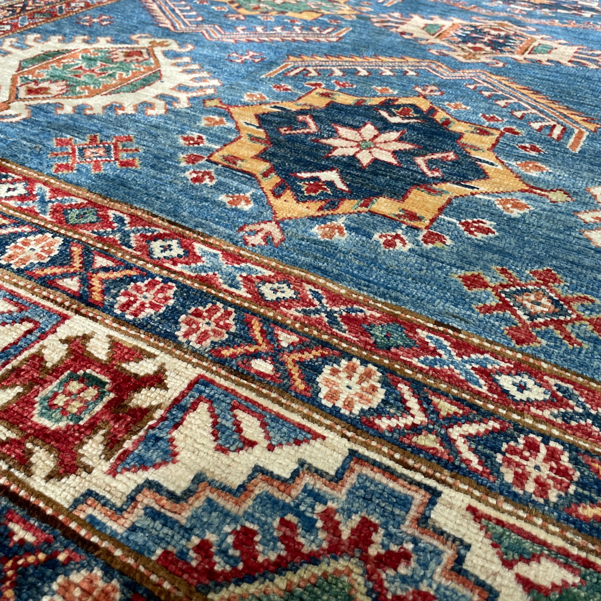 254 x 172 cm | Afghan Super Kazak Rug