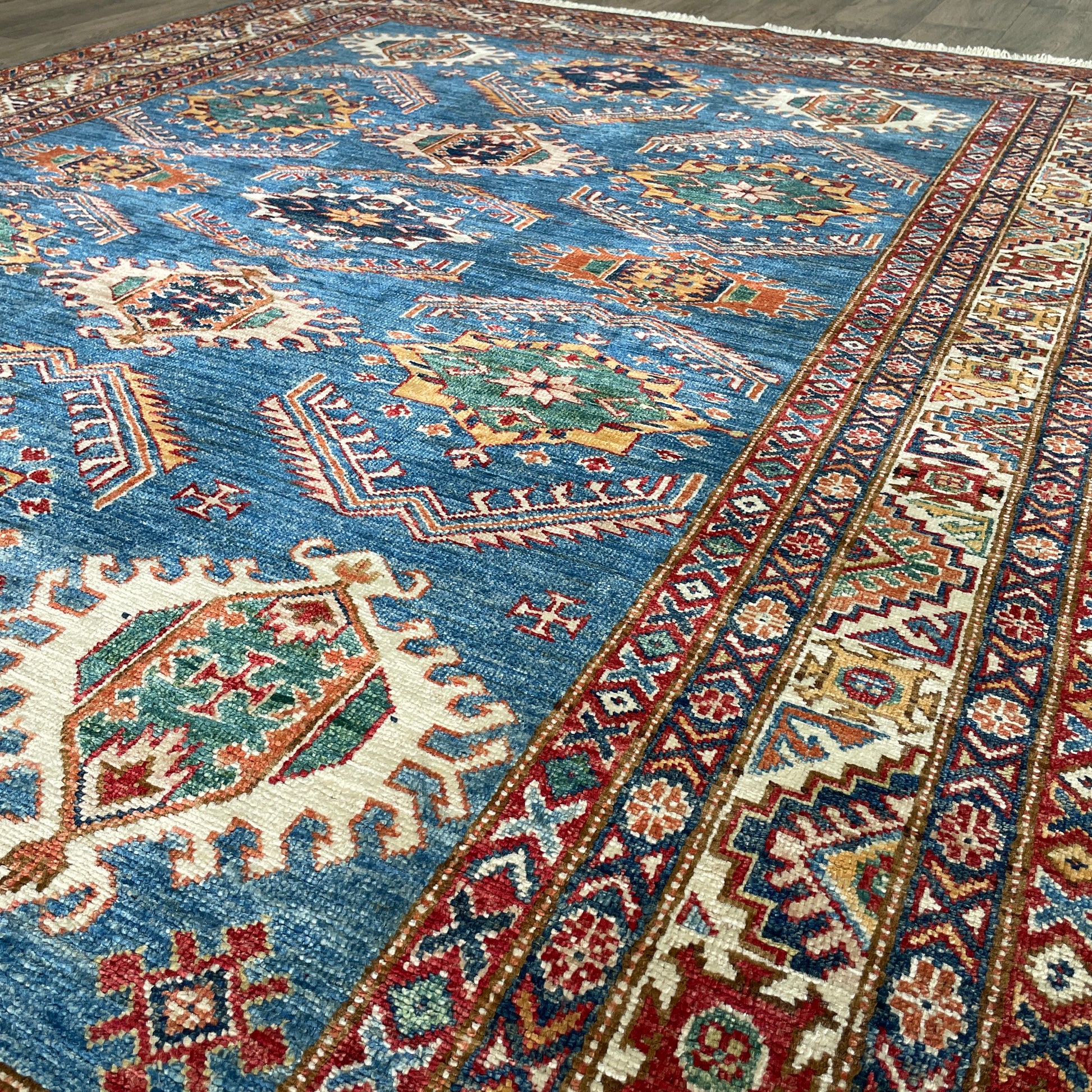 254 x 172 cm | Afghan Super Kazak Rug
