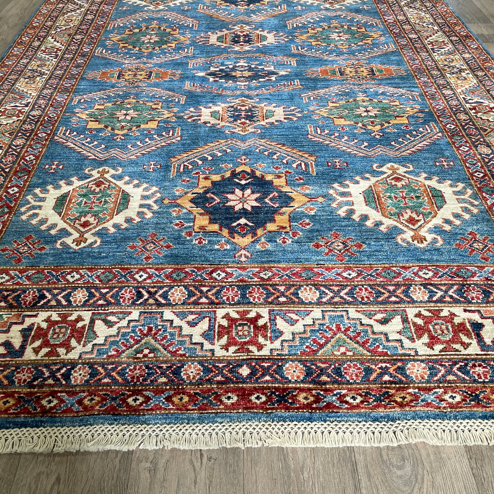 254 x 172 cm | Afghan Super Kazak Rug