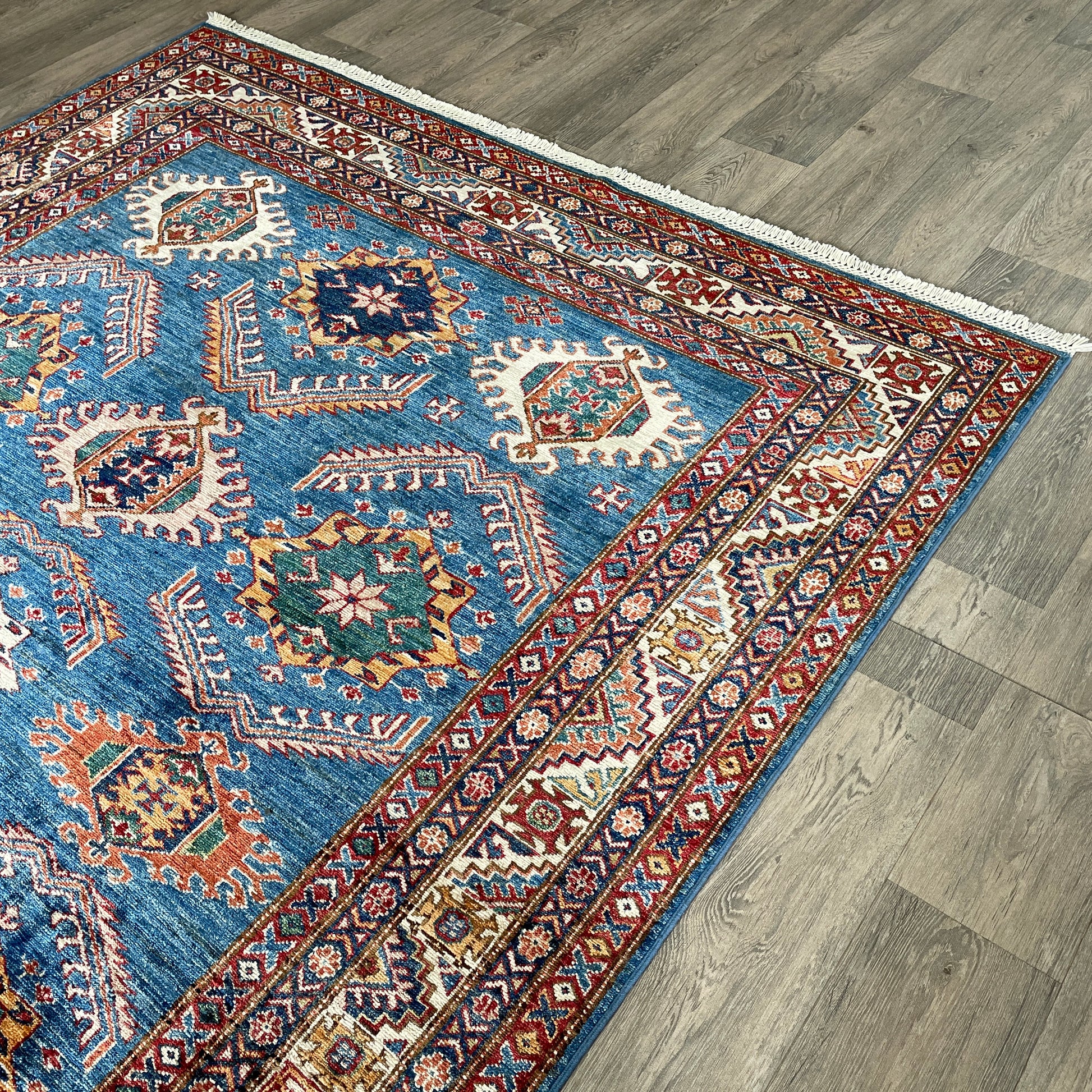 254 x 172 cm | Afghan Super Kazak Rug