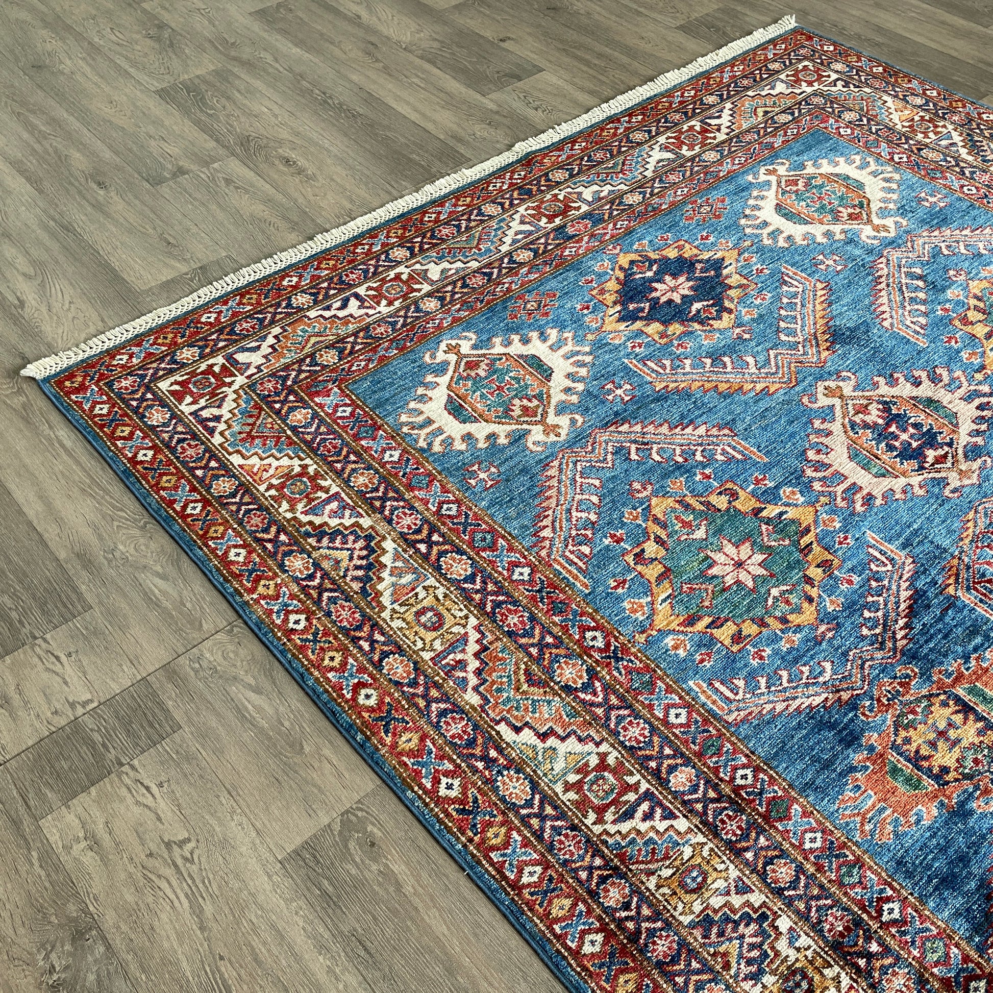 254 x 172 cm | Afghan Super Kazak Rug