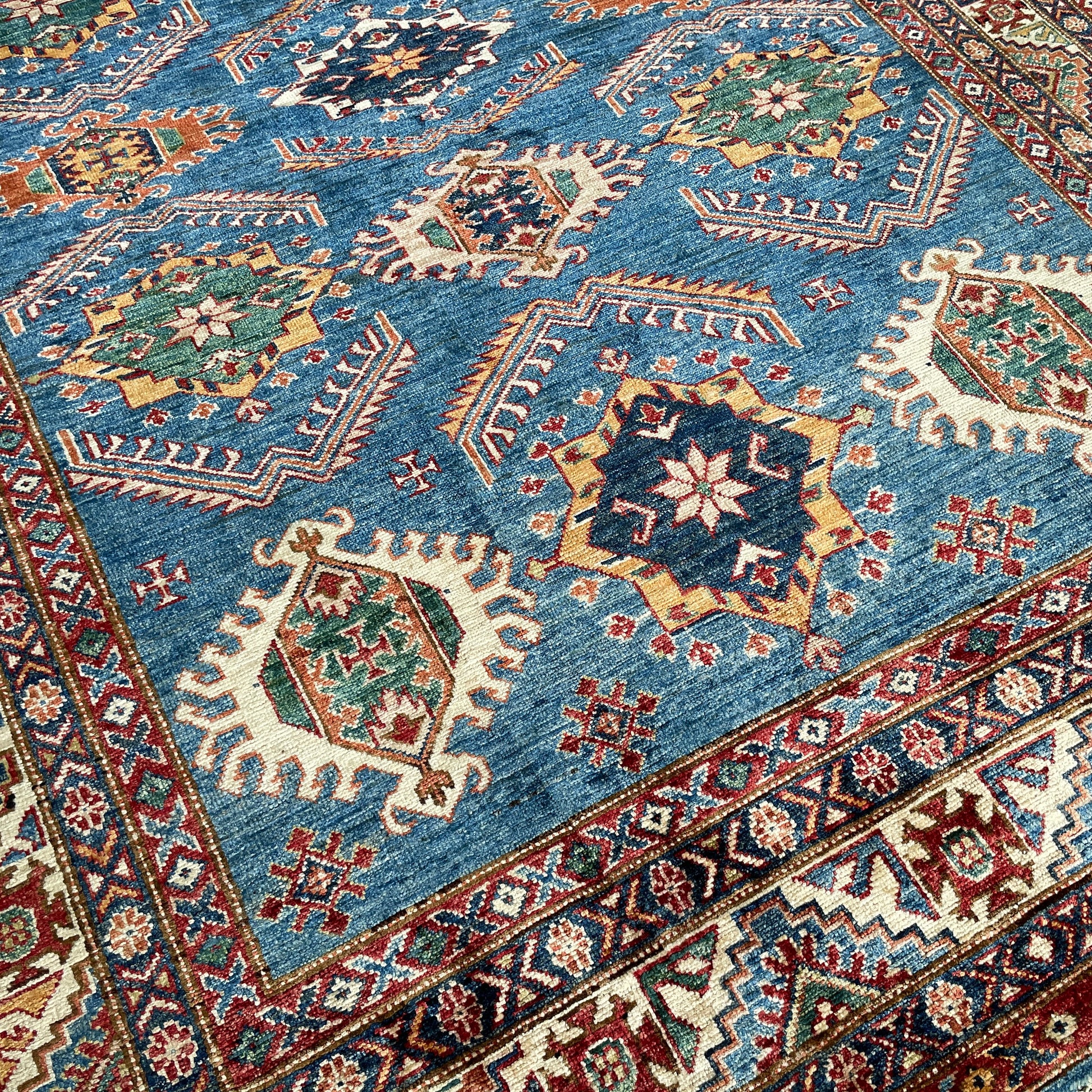 254 x 172 cm | Afghan Super Kazak Rug