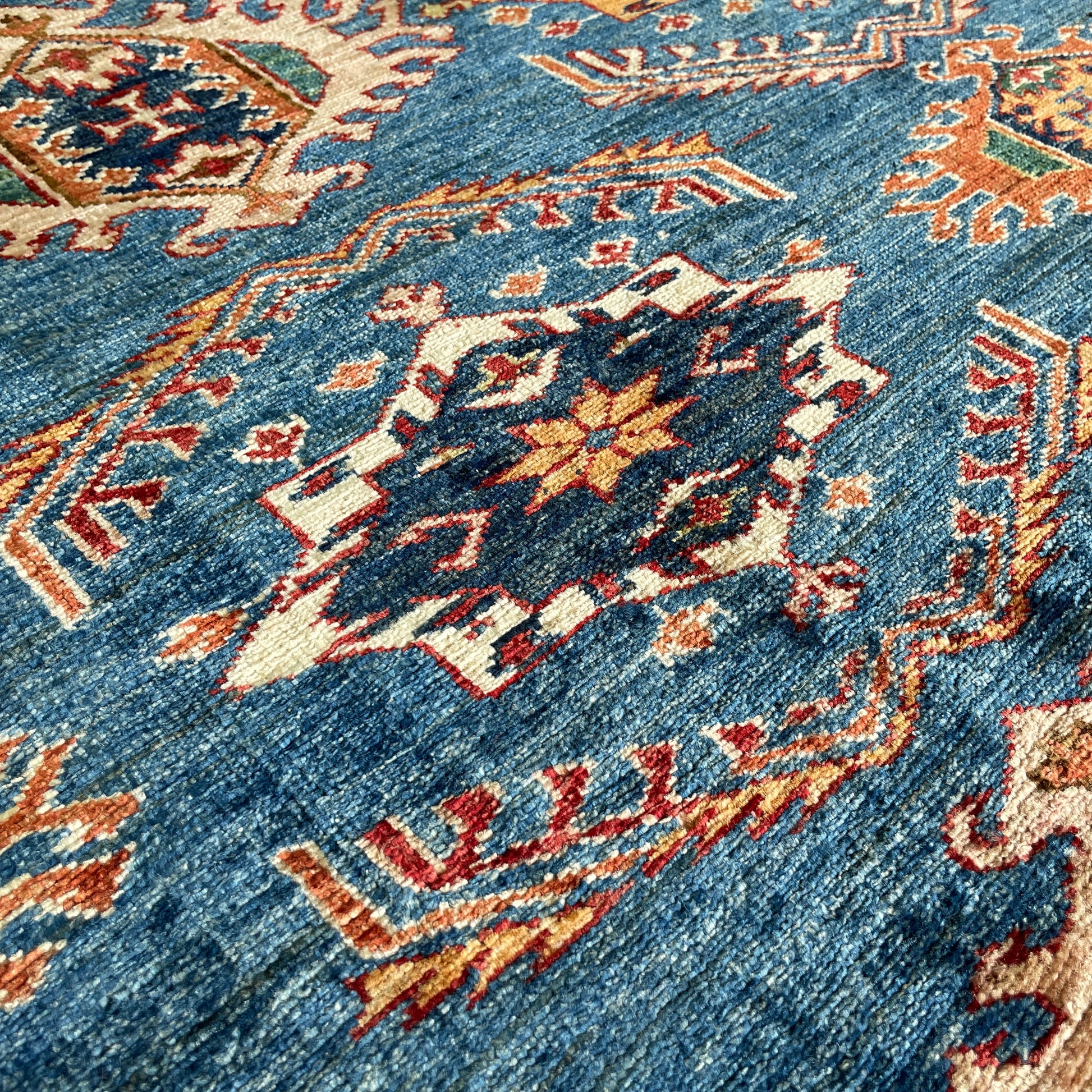 254 x 172 cm | Afghan Super Kazak Rug