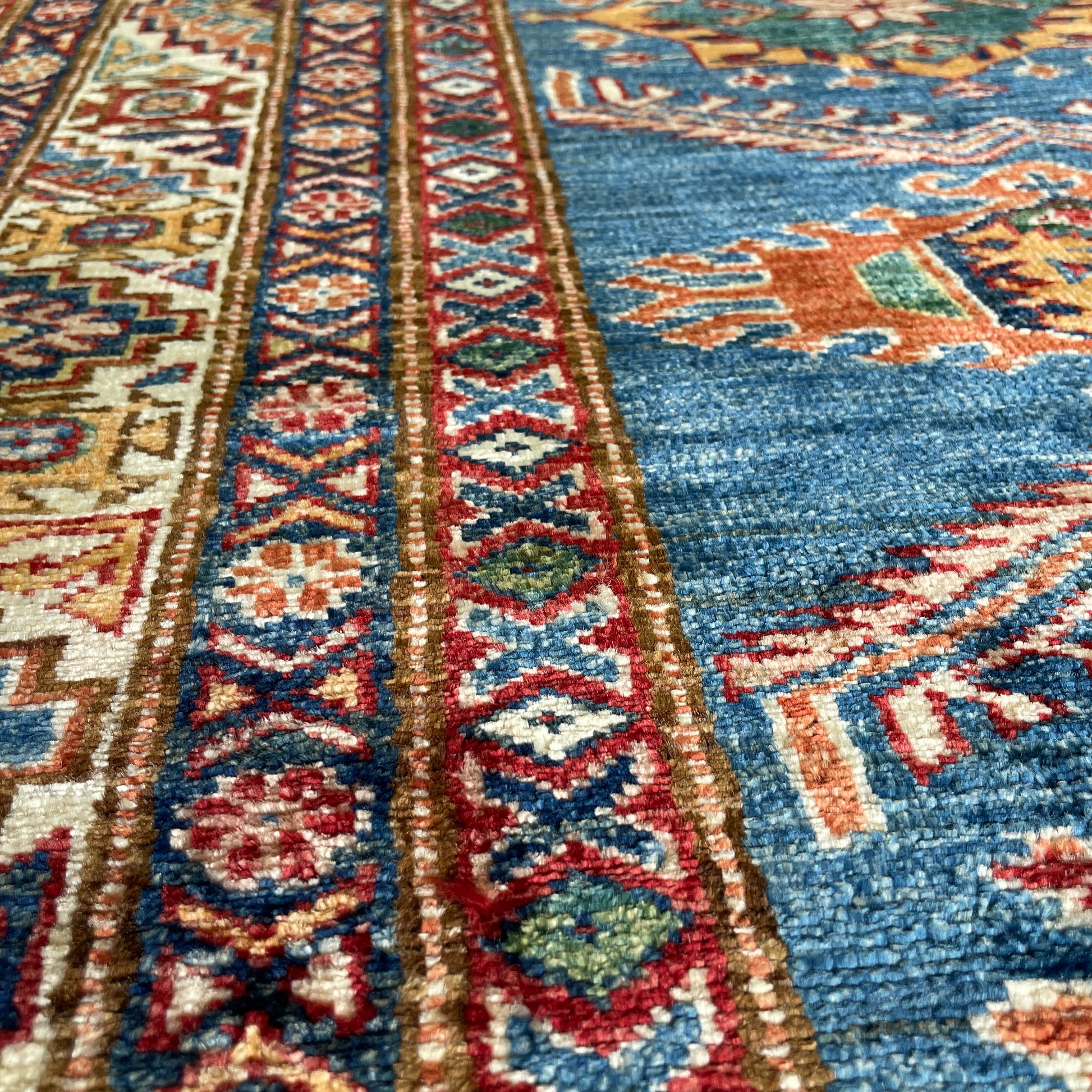254 x 172 cm | Afghan Super Kazak Rug