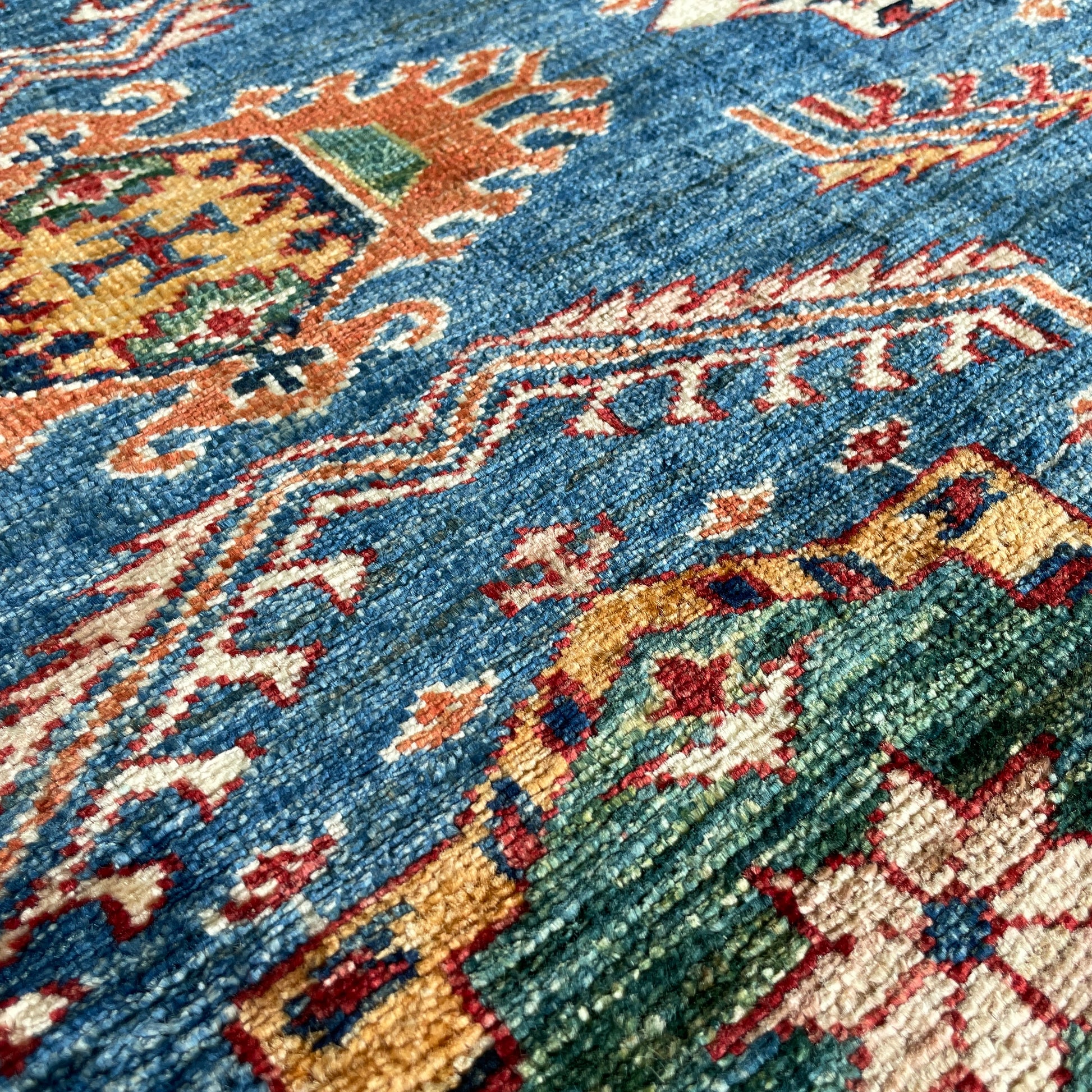 254 x 172 cm | Afghan Super Kazak Rug