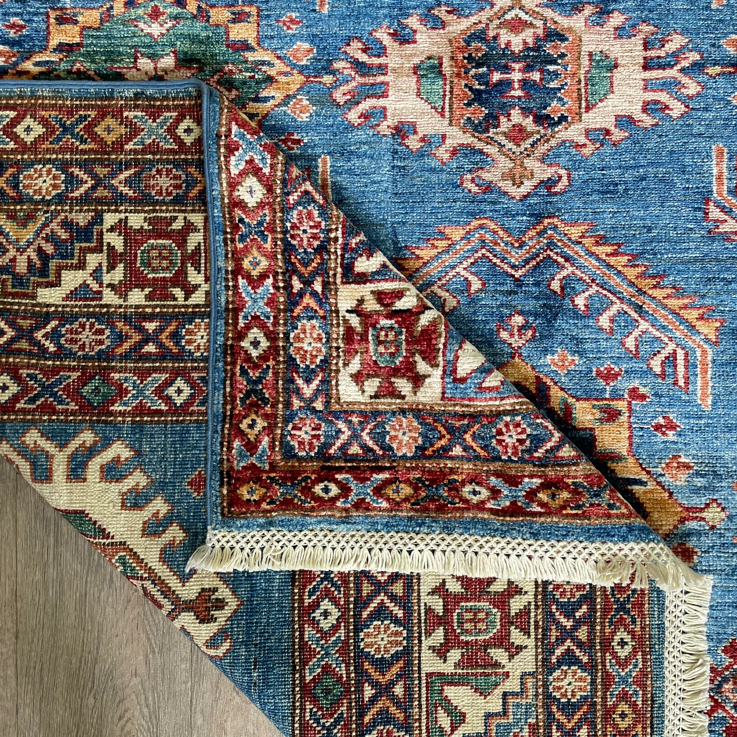 254 x 172 cm | Afghan Super Kazak Rug