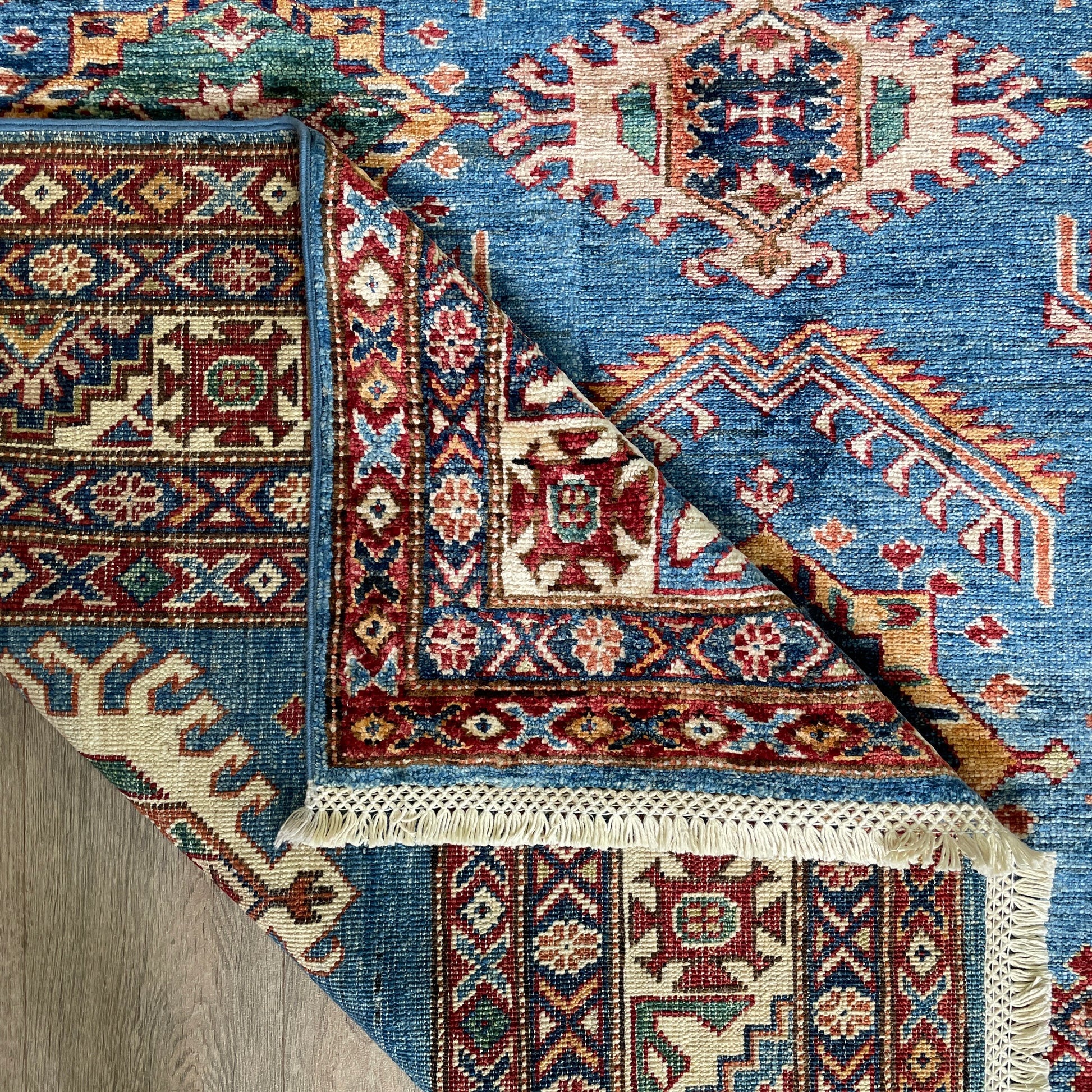 254 x 172 cm | Afghan Super Kazak Rug