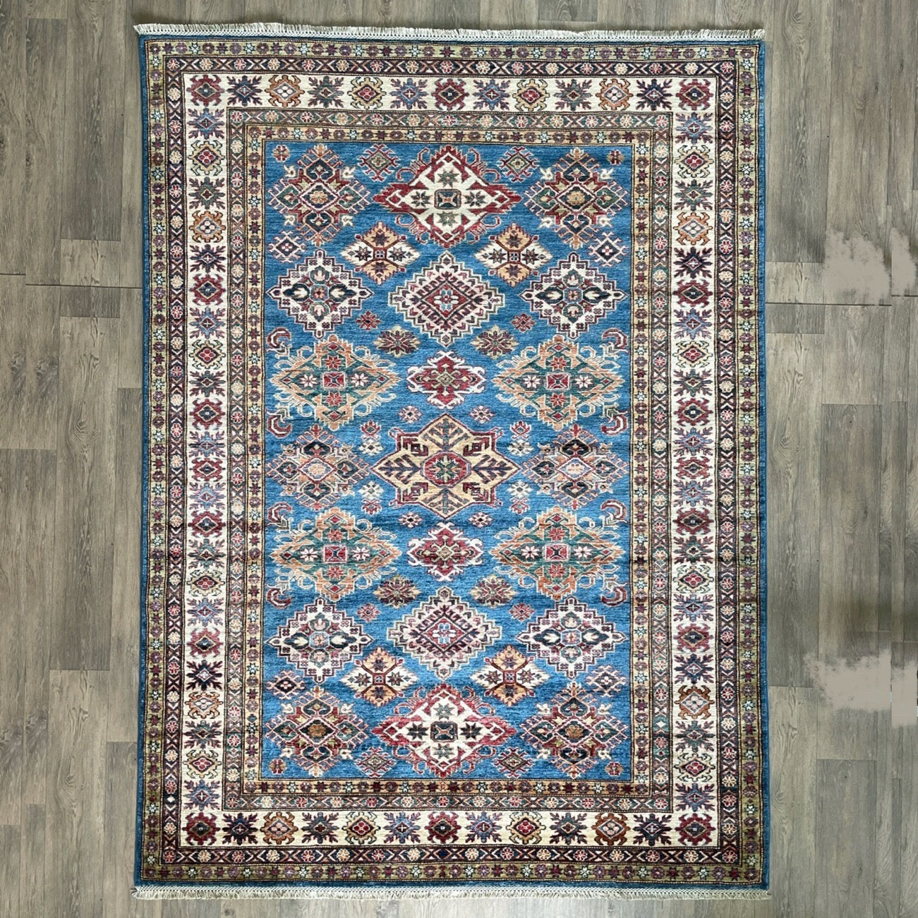 246 x 177 cm | Afghan Super Kazak Rug