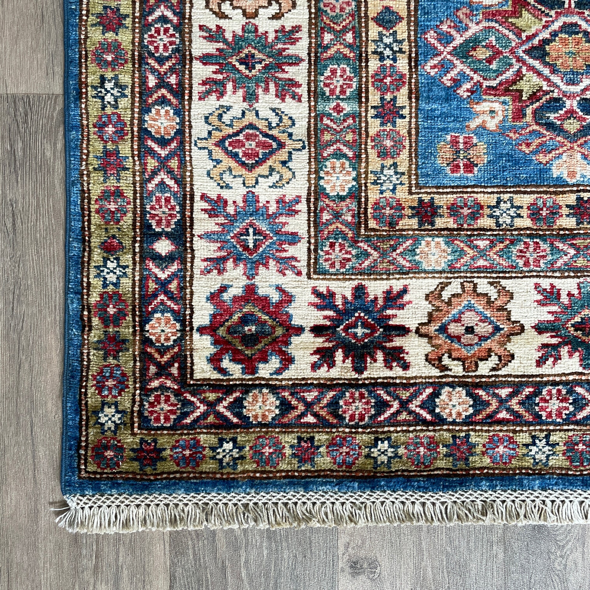 246 x 177 cm | Afghan Super Kazak Rug