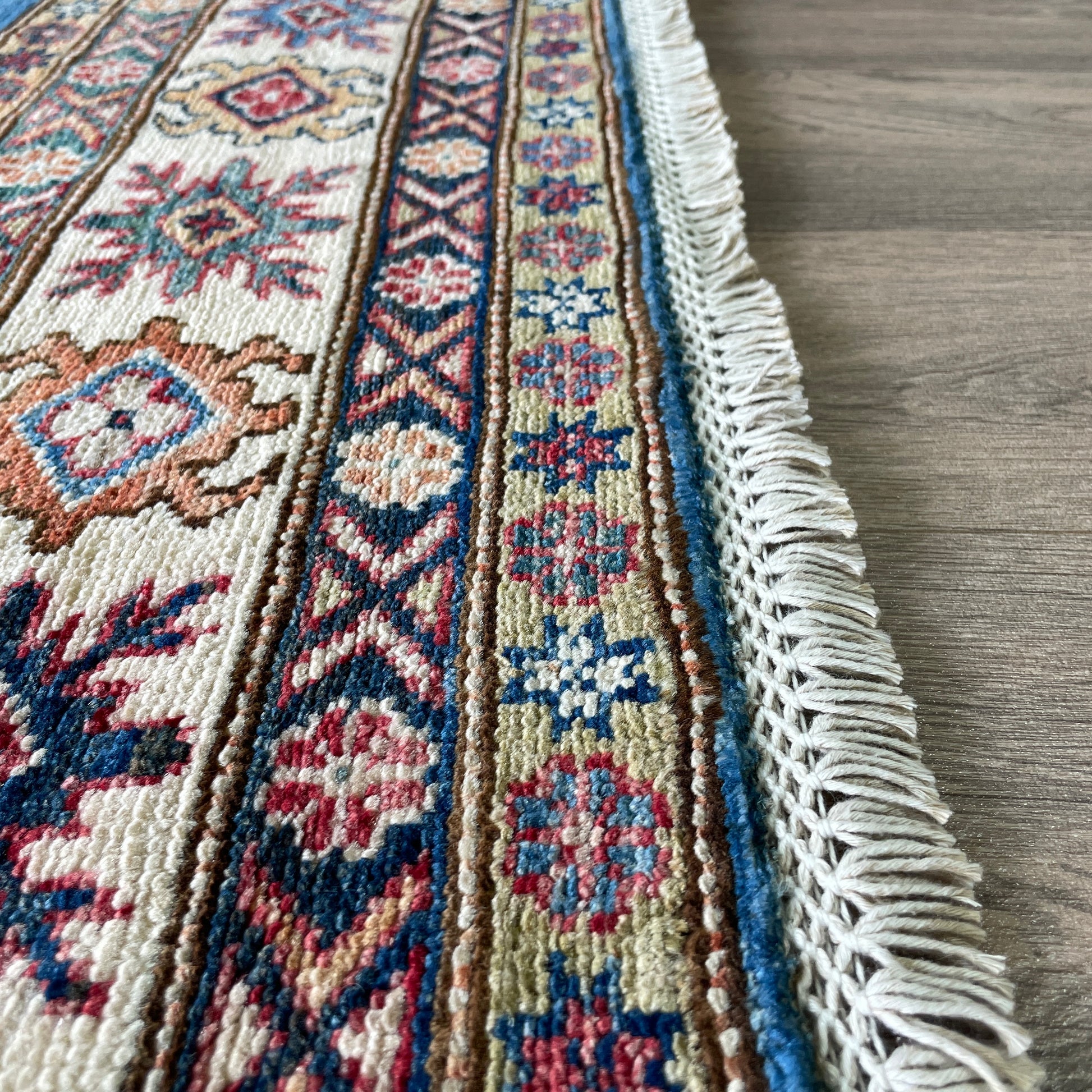 246 x 177 cm | Afghan Super Kazak Rug