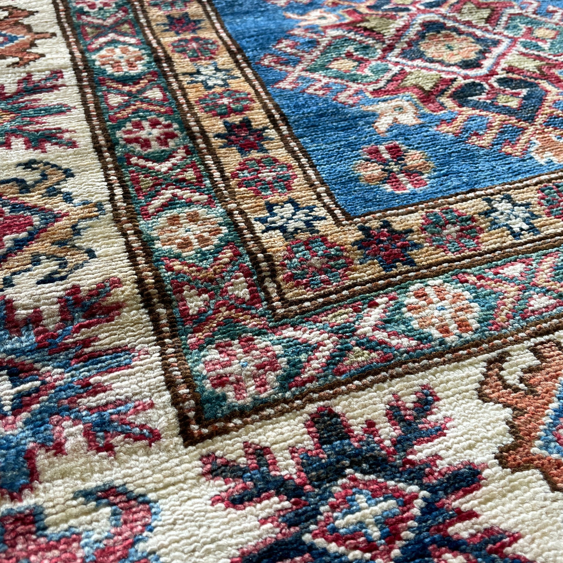 246 x 177 cm | Afghan Super Kazak Rug