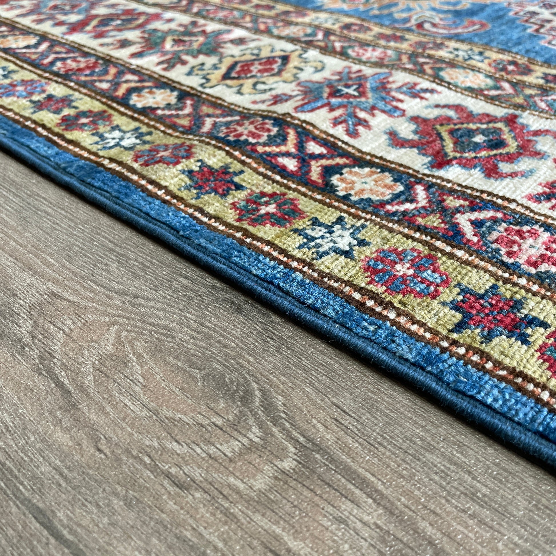 246 x 177 cm | Afghan Super Kazak Rug