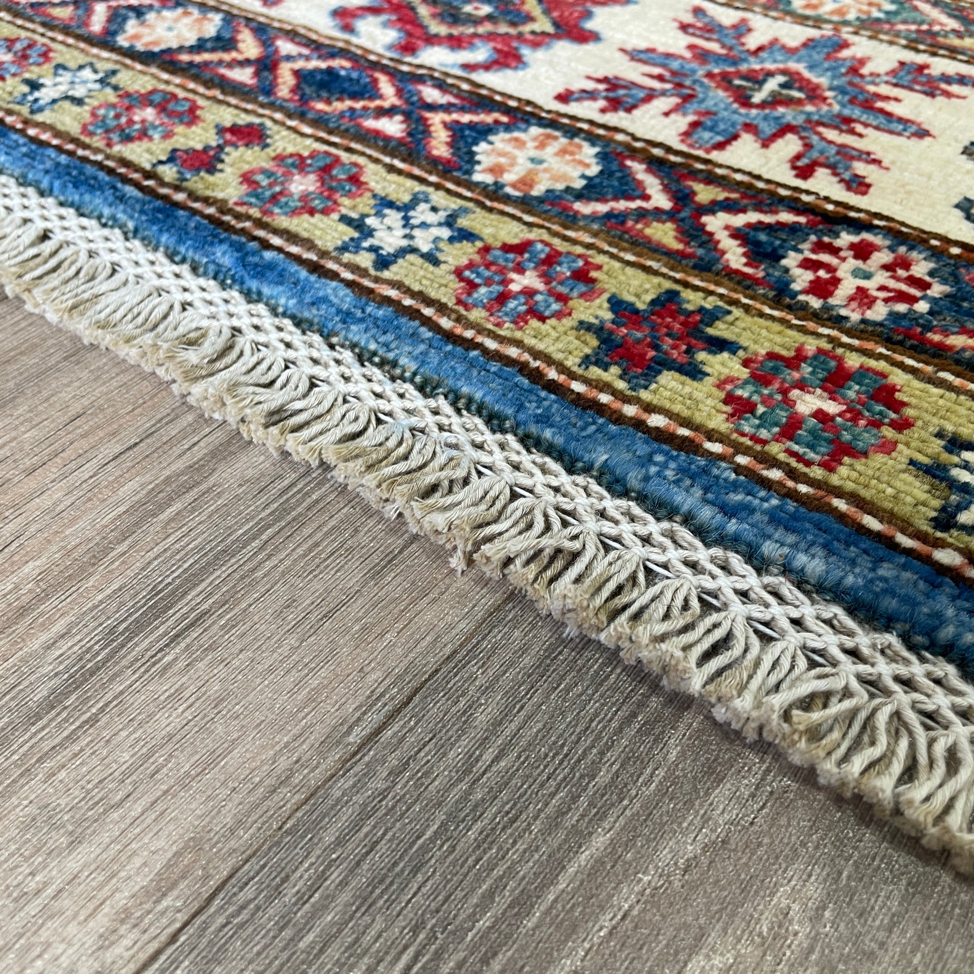 246 x 177 cm | Afghan Super Kazak Rug