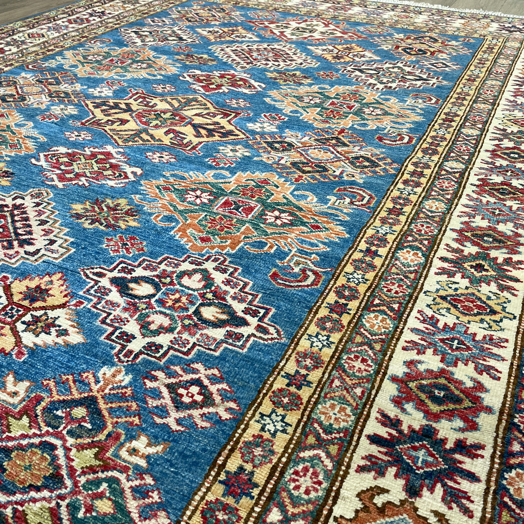 246 x 177 cm | Afghan Super Kazak Rug