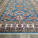 246 x 177 cm | Afghan Super Kazak Rug