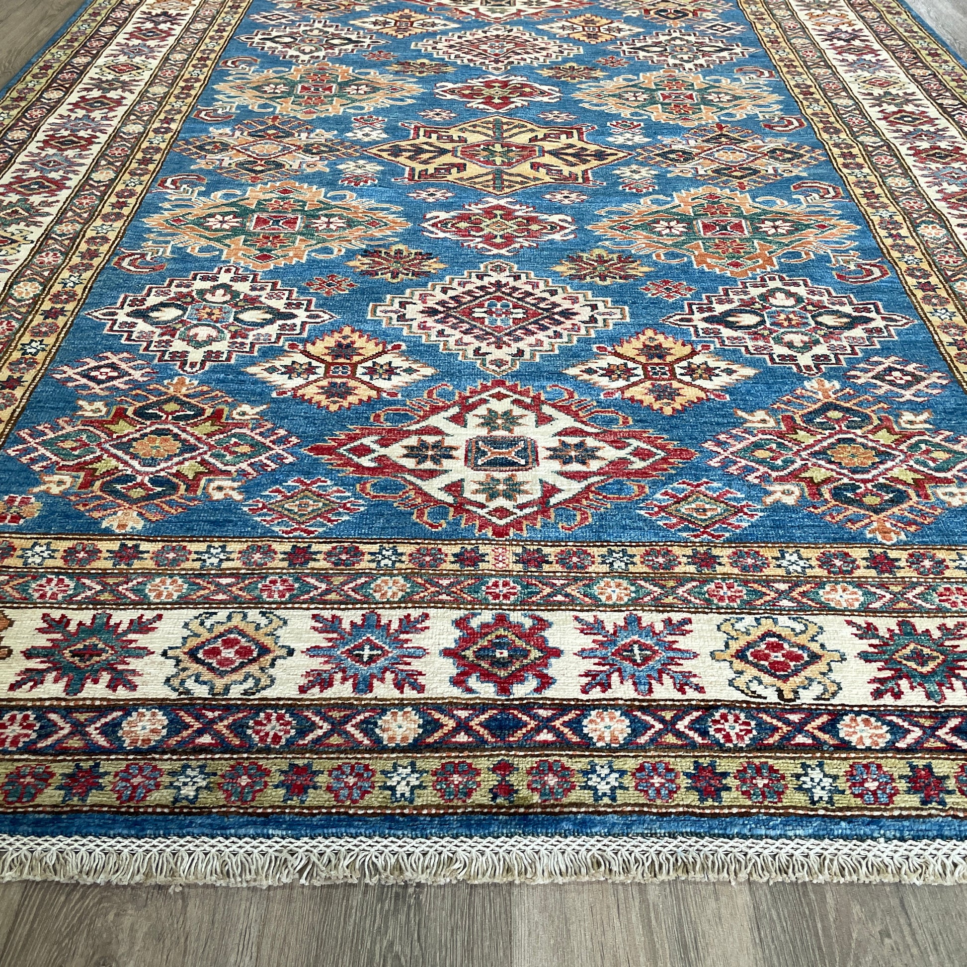 246 x 177 cm | Afghan Super Kazak Rug