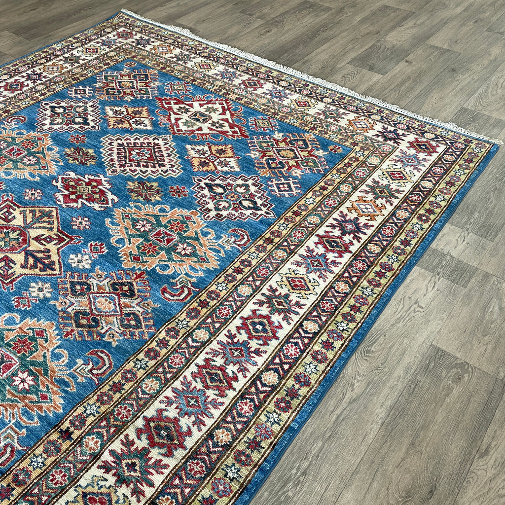 246 x 177 cm | Afghan Super Kazak Rug