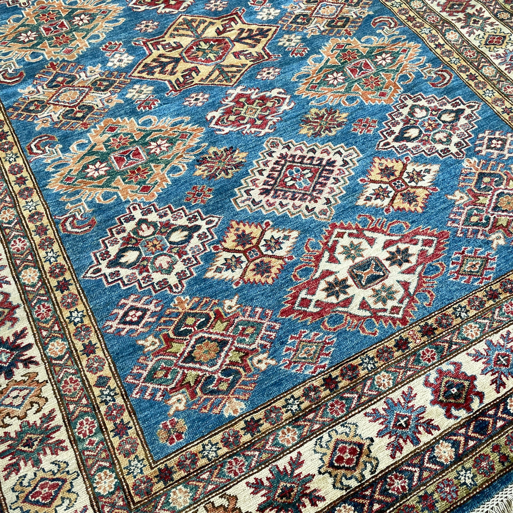 246 x 177 cm | Afghan Super Kazak Rug