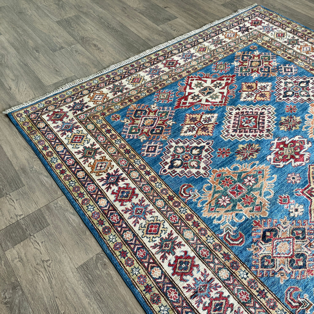 246 x 177 cm | Afghan Super Kazak Rug