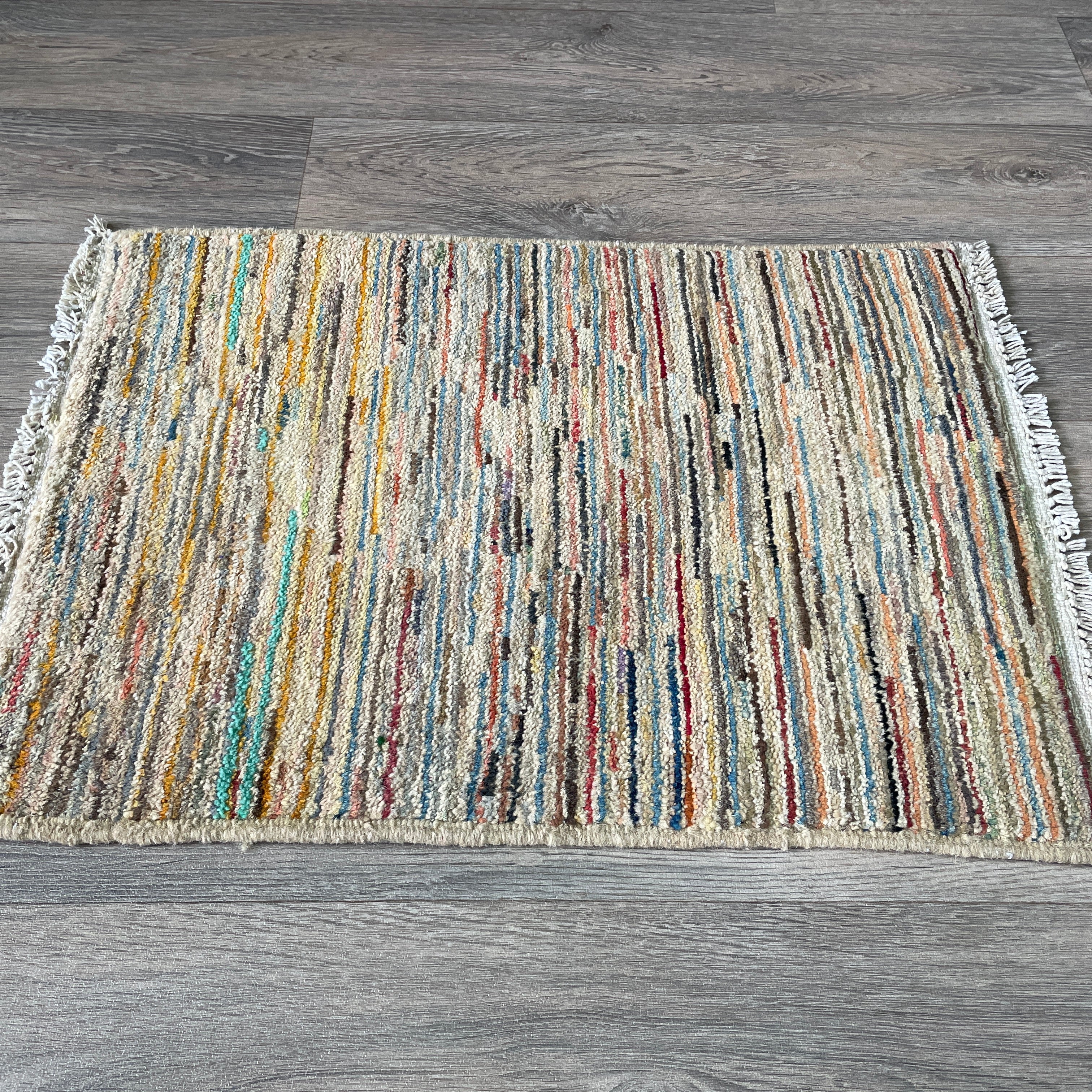 89 x 60 cm | Afghan Gabbeh Door Mat - Khorasan Rugs