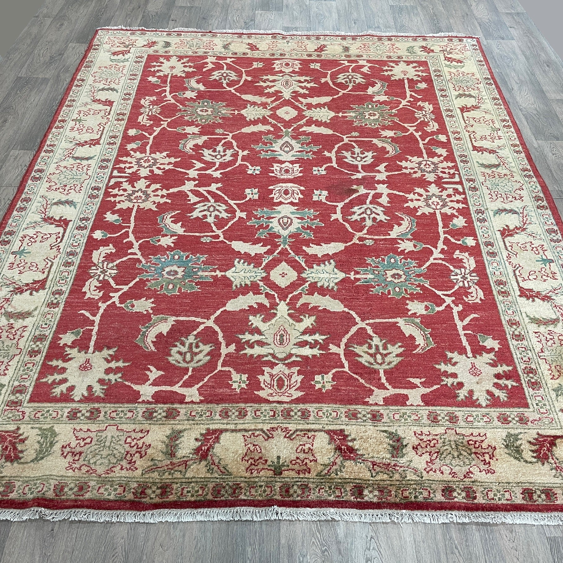 278 x 218 cm | Afghan Ziegler Rug (Old 1970)