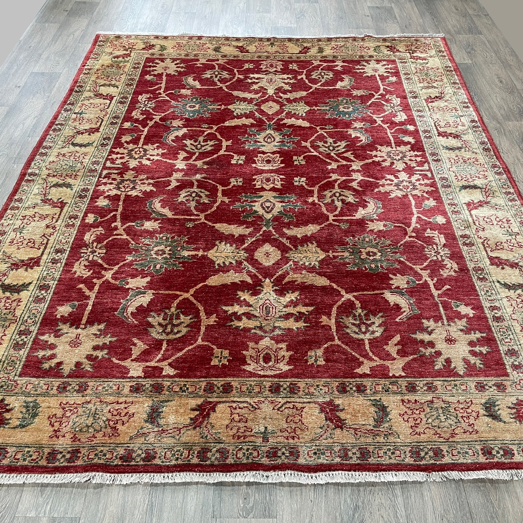 278 x 218 cm | Afghan Ziegler Rug (Old 1970)