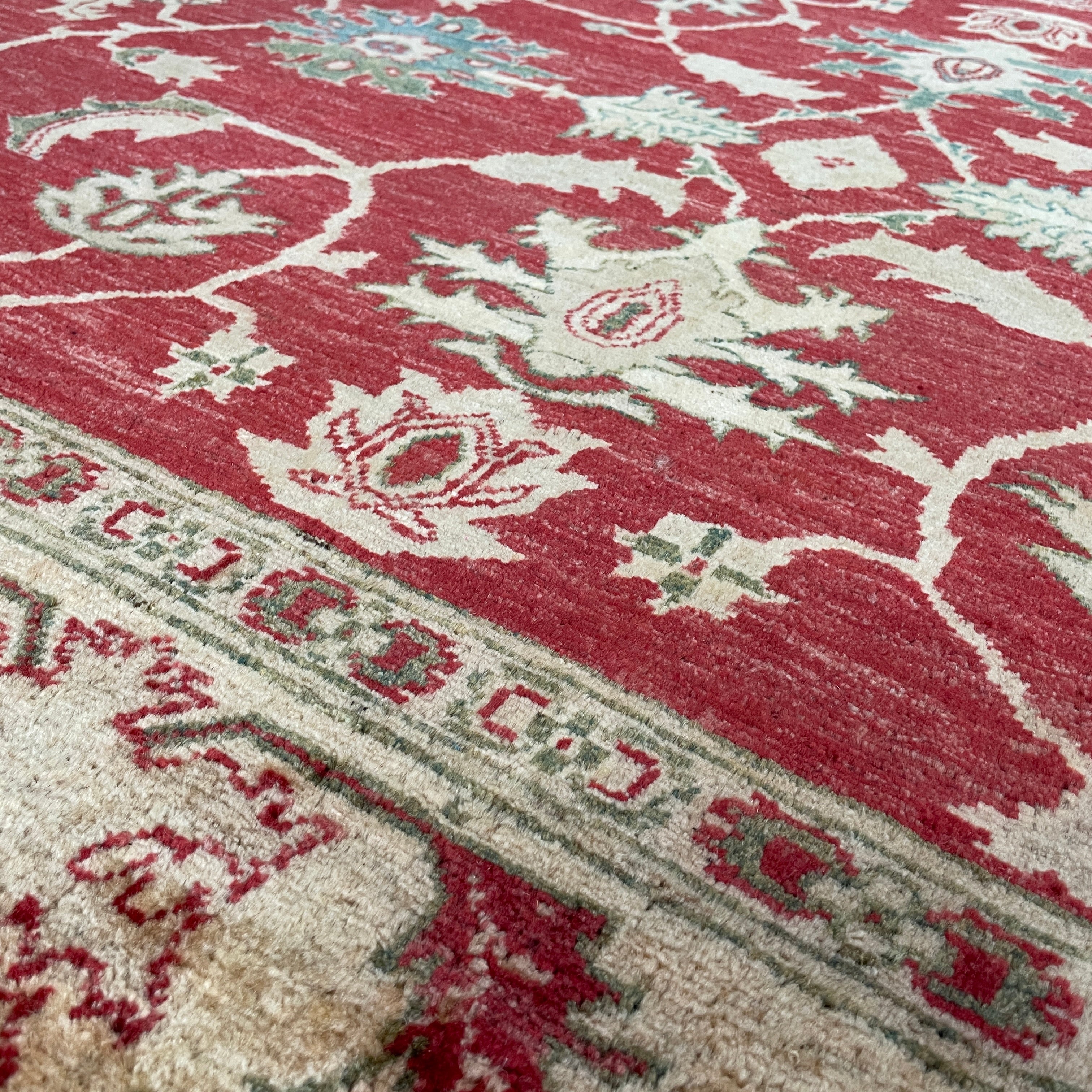 278 x 218 cm | Afghan Ziegler Rug (Old 1970)