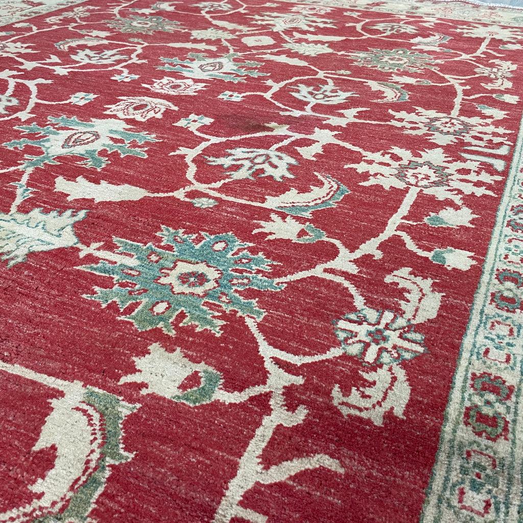 278 x 218 cm | Afghan Ziegler Rug (Old 1970)